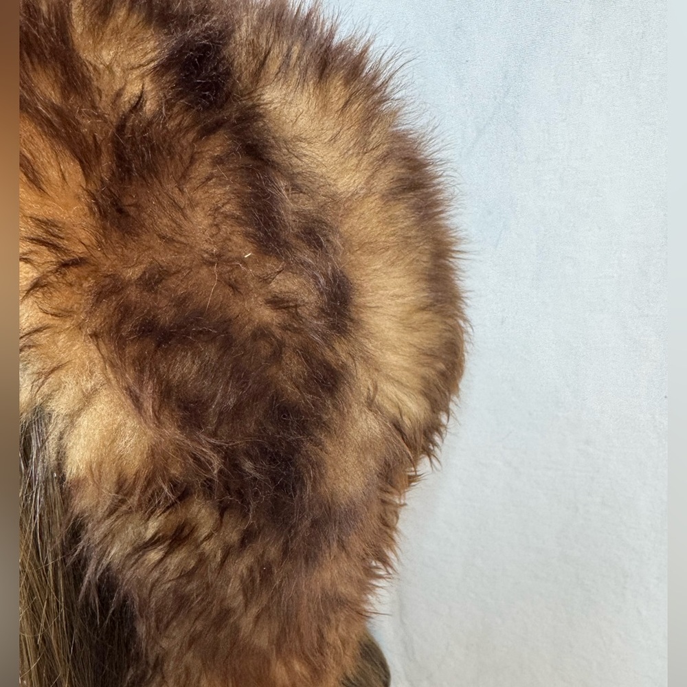 Brown Vintage Shillito’s Italian Fur Hat with Pom Poms EUC - Picture 6 of 17